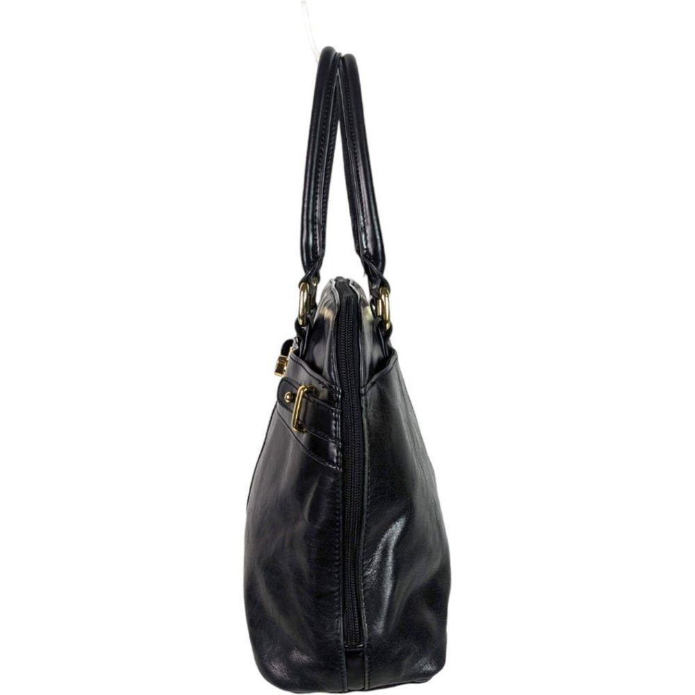 Giani Bernini Black Genuine Leather Satchel - Picture 6 of 16